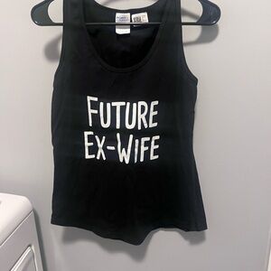 Black Graphic Tank Top
